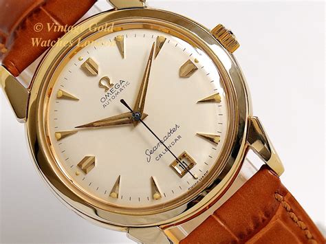 omega automatic seamaster calendar gold